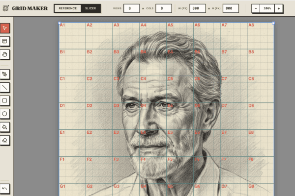 Grid System - Excel-style coordinate labels and customizable grid overlay